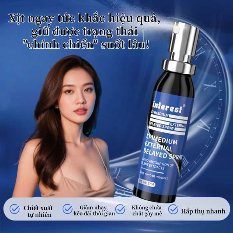 Xịt kiểm soát thời gian nam nhập khẩu Úc #CR11#